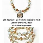 A collage of jewelry with the words " diy jewelry-go from recycled to fabi ".