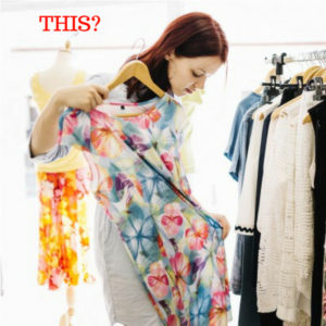 Woman Building Awesome Wardrobe with Floral Dress