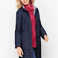 Long quilted puffer jacket