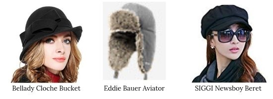 A close up of an eddie bauer aviator hat