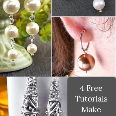4 Free Tutorials How to Make Beautiful Pearl Earrings Jewelry