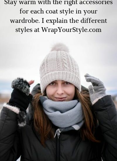 A woman wearing winter clothing and gloves