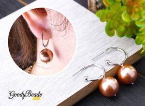 DIY Pearl Dangle Hoop Earrings.