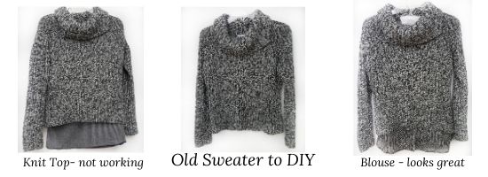 A sweater that is made to look like it was knitted.