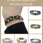 Graphic of Initial L Bracelet in six different colors
