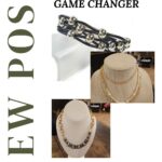 A collage of jewelry with the words ew pos and game changer